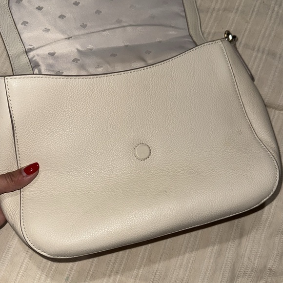 🚩FINAL! Kate Spade White Shoulder Bag with Curved Flap - Picture 16 of 16